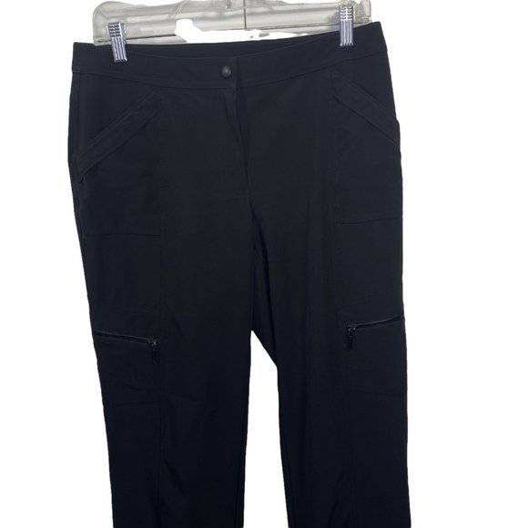 Zenergy By Chicos Neema Brandy Pants Joggers Zippered Cargo Small 4-6 Sold Out - Picture 5 of 9